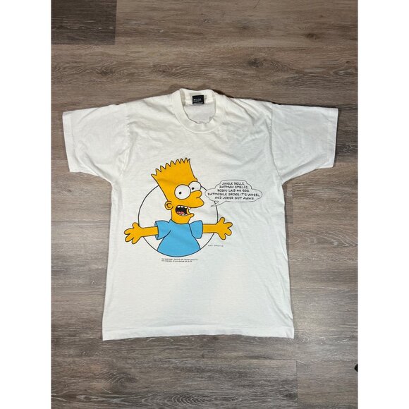 Vintage 1990 Screen Stars Best The Simpsons Bart Simpson T-Shirt Size L K3 - Picture 1 of 6